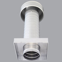 Roof Jack 4" Diameter - Keepa Roof Jack with Curb Mount Flange and Tail Pipe - Active Ventilation Products