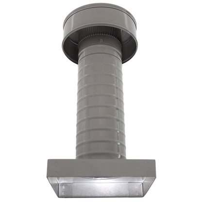Attic Vent 4" dia with Curb Mount Sub - Base - Keepa Vent | 4" Diameter | Curb Mount Base | 12 Sq. In. NFA - Active Ventilation Products