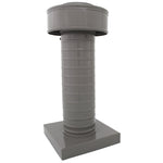 Attic Vent 4" dia with Curb Mount Sub - Base - Keepa Vent | 4" Diameter | Curb Mount Base | 12 Sq. In. NFA - Active Ventilation Products