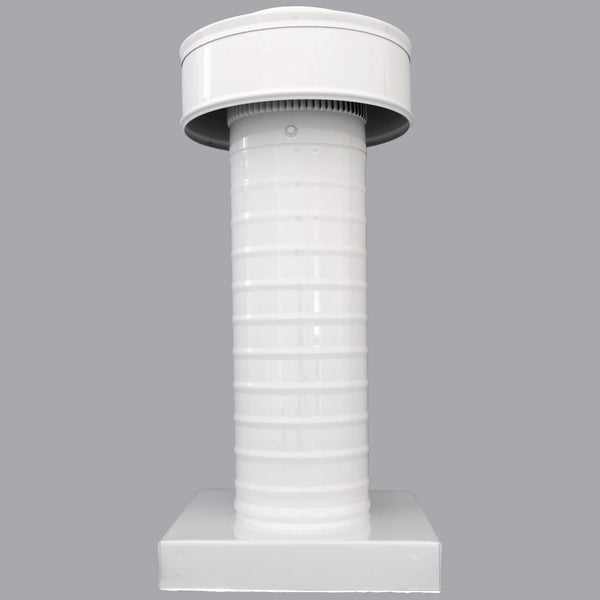 Attic Vent 4" dia with Curb Mount Sub - Base - Keepa Vent | 4" Diameter | Curb Mount Base | 12 Sq. In. NFA - Active Ventilation Products