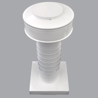 Attic Vent 4" dia with Curb Mount Sub - Base - Keepa Vent | 4" Diameter | Curb Mount Base | 12 Sq. In. NFA - Active Ventilation Products