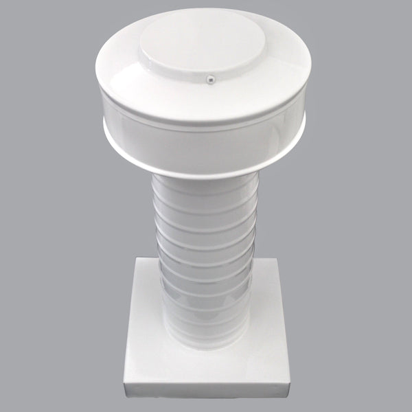 Attic Vent 4" dia with Curb Mount Sub - Base - Keepa Vent | 4" Diameter | Curb Mount Base | 12 Sq. In. NFA - Active Ventilation Products