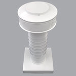 Attic Vent 4" dia with Curb Mount Sub - Base - Keepa Vent | 4" Diameter | Curb Mount Base | 12 Sq. In. NFA - Active Ventilation Products