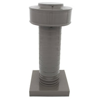 Attic Vent 4" dia with Curb Mount Sub - Base - Keepa Vent | 4" Diameter | Curb Mount Base | 12 Sq. In. NFA - Active Ventilation Products