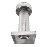 Attic Vent 4" dia with Curb Mount Sub - Base - Keepa Vent | 4" Diameter | Curb Mount Base | 12 Sq. In. NFA - Active Ventilation Products