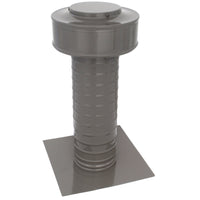 Flat Roof Attic Vent - Keepa Vent | 4" Diameter | Flat Flange | 12 Sq. In. NFA - Active Ventilation Products