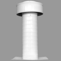 Flat Roof Attic Vent - Keepa Vent | 4" Diameter | Flat Flange | 12 Sq. In. NFA - Active Ventilation Products