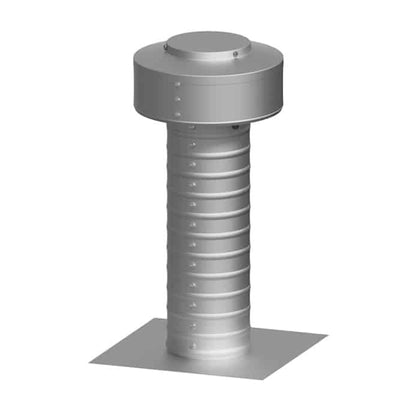 Flat Roof Attic Vent - Keepa Vent | 4" Diameter | Flat Flange | 12 Sq. In. NFA