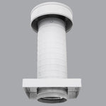 Roof Jack 5" Diameter - Keepa Roof Jack with Curb Mount Flange and Tail Pipe - Active Ventilation Products