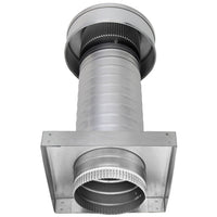 Roof Jack 5" Diameter - Keepa Roof Jack with Curb Mount Flange and Tail Pipe - Active Ventilation Products
