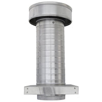 Roof Jack 5" Diameter - Keepa Roof Jack with Curb Mount Flange and Tail Pipe - Active Ventilation Products