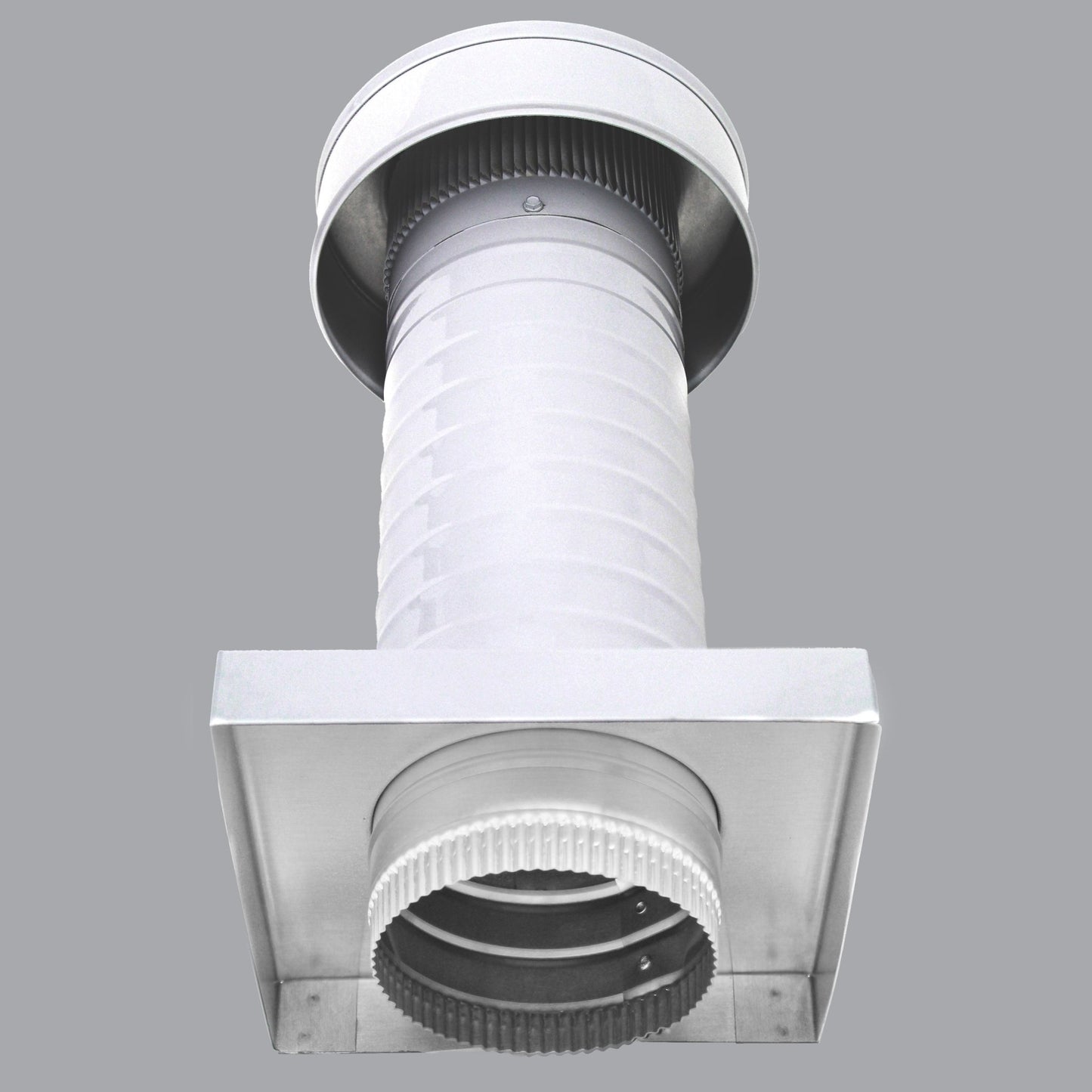 Roof Jack 5" Diameter - Keepa Roof Jack with Curb Mount Flange and Tail Pipe - Active Ventilation Products