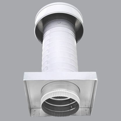 Roof Jack 5" Diameter - Keepa Roof Jack with Curb Mount Flange and Tail Pipe - Active Ventilation Products