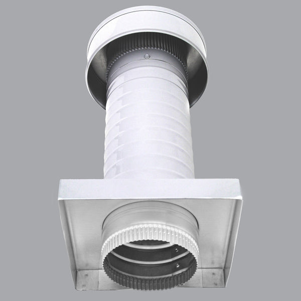 Roof Jack 5" Diameter - Keepa Roof Jack with Curb Mount Flange and Tail Pipe - Active Ventilation Products