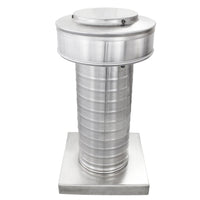 Attic Vent 5" dia with Curb Mount Sub - Base - Keepa Vent | 5" Diameter | Curb Mount Base | 19 Sq. In. NFA - Active Ventilation Products
