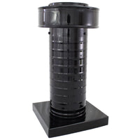 Attic Vent 5" dia with Curb Mount Sub - Base - Keepa Vent | 5" Diameter | Curb Mount Base | 19 Sq. In. NFA - Active Ventilation Products