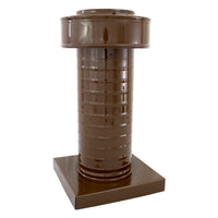 Attic Vent 5" dia with Curb Mount Sub - Base - Keepa Vent | 5" Diameter | Curb Mount Base | 19 Sq. In. NFA - Active Ventilation Products