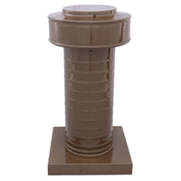 Attic Vent 5" dia with Curb Mount Sub - Base - Keepa Vent | 5" Diameter | Curb Mount Base | 19 Sq. In. NFA - Active Ventilation Products