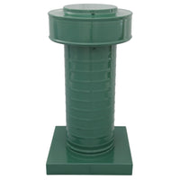 Attic Vent 5" dia with Curb Mount Sub - Base - Keepa Vent | 5" Diameter | Curb Mount Base | 19 Sq. In. NFA - Active Ventilation Products