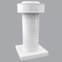 Attic Vent 5" dia with Curb Mount Sub - Base - Keepa Vent | 5" Diameter | Curb Mount Base | 19 Sq. In. NFA - Active Ventilation Products