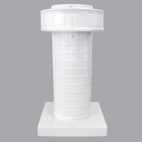 Attic Vent 5" dia with Curb Mount Sub - Base - Keepa Vent | 5" Diameter | Curb Mount Base | 19 Sq. In. NFA - Active Ventilation Products
