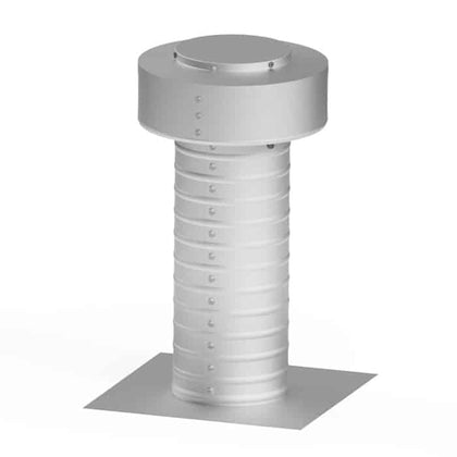 Flat Roof Attic Vent - Keepa Vent | 5" Diameter | Flat Flange | 19 Sq. In. NFA