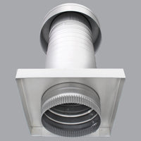 Roof Jack 6" Diameter - Keepa Roof Jack with Curb Mount Flange and Tail Pipe - Active Ventilation Products