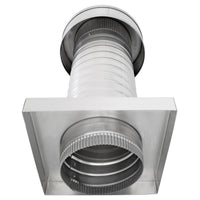 Roof Jack 6" Diameter - Keepa Roof Jack with Curb Mount Flange and Tail Pipe - Active Ventilation Products