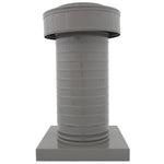 Attic Vent 6" dia with Curb Mount Sub - Base - Keepa Vent | 6" Diameter | Curb Mount Base | 28 Sq. In. NFA - Active Ventilation Products
