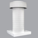 Attic Vent 6" dia with Curb Mount Sub - Base - Keepa Vent | 6" Diameter | Curb Mount Base | 28 Sq. In. NFA - Active Ventilation Products