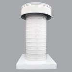 Attic Vent 6" dia with Curb Mount Sub - Base - Keepa Vent | 6" Diameter | Curb Mount Base | 28 Sq. In. NFA - Active Ventilation Products