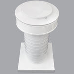 Attic Vent 6" dia with Curb Mount Sub - Base - Keepa Vent | 6" Diameter | Curb Mount Base | 28 Sq. In. NFA - Active Ventilation Products