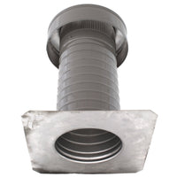 Flat Roof Attic Vent - Keepa Vent | 6" Diameter | Flat Flange | 28 Sq. In. NFA - Active Ventilation Products
