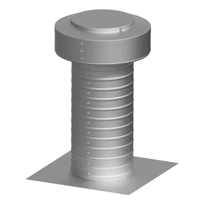 Flat Roof Attic Vent - Keepa Vent | 6" Diameter | Flat Flange | 28 Sq. In. NFA