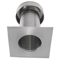 Flat Roof Attic Vent - Keepa Vent | 6" Diameter | Flat Flange | 28 Sq. In. NFA - Active Ventilation Products