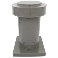 Roof Jack 7" Diameter - Keepa Roof Jack with Curb Mount Flange and Tail Pipe - Active Ventilation Products