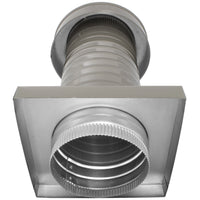 Roof Jack 7" Diameter - Keepa Roof Jack with Curb Mount Flange and Tail Pipe - Active Ventilation Products
