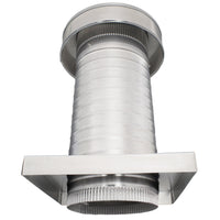 Roof Jack 7" Diameter - Keepa Roof Jack with Curb Mount Flange and Tail Pipe - Active Ventilation Products