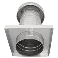 Roof Jack 7" Diameter - Keepa Roof Jack with Curb Mount Flange and Tail Pipe - Active Ventilation Products