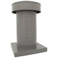 Attic Vent 7" dia with Curb Mount Sub - Base - Keepa Vent | 7" Diameter | Curb Mount Base | 38 Sq. In. NFA - Active Ventilation Products