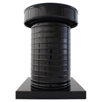Attic Vent 8" dia with Curb Mount Sub - Base - Keepa Vent | 8" Diameter | Curb Mount Base | 50 Sq. In. NFA - Active Ventilation Products