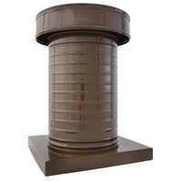 Attic Vent 8" dia with Curb Mount Sub - Base - Keepa Vent | 8" Diameter | Curb Mount Base | 50 Sq. In. NFA - Active Ventilation Products