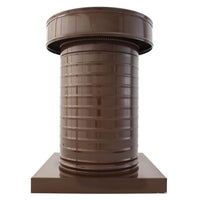 Attic Vent 8" dia with Curb Mount Sub - Base - Keepa Vent | 8" Diameter | Curb Mount Base | 50 Sq. In. NFA - Active Ventilation Products