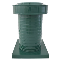Attic Vent 8" dia with Curb Mount Sub - Base - Keepa Vent | 8" Diameter | Curb Mount Base | 50 Sq. In. NFA - Active Ventilation Products