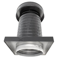 Roof Jack 8" Diameter - Keepa Roof Jack with Curb Mount Flange and Tail Pipe - Active Ventilation Products