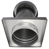 Roof Jack 8" Diameter - Keepa Roof Jack with Curb Mount Flange and Tail Pipe - Active Ventilation Products