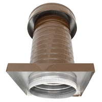 Roof Jack 8" Diameter - Keepa Roof Jack with Curb Mount Flange and Tail Pipe - Active Ventilation Products