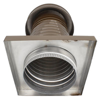 Roof Jack 8" Diameter - Keepa Roof Jack with Curb Mount Flange and Tail Pipe - Active Ventilation Products