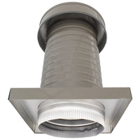 Roof Jack 8" Diameter - Keepa Roof Jack with Curb Mount Flange and Tail Pipe - Active Ventilation Products