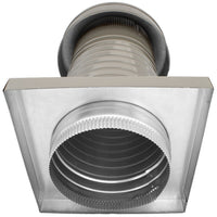 Roof Jack 8" Diameter - Keepa Roof Jack with Curb Mount Flange and Tail Pipe - Active Ventilation Products